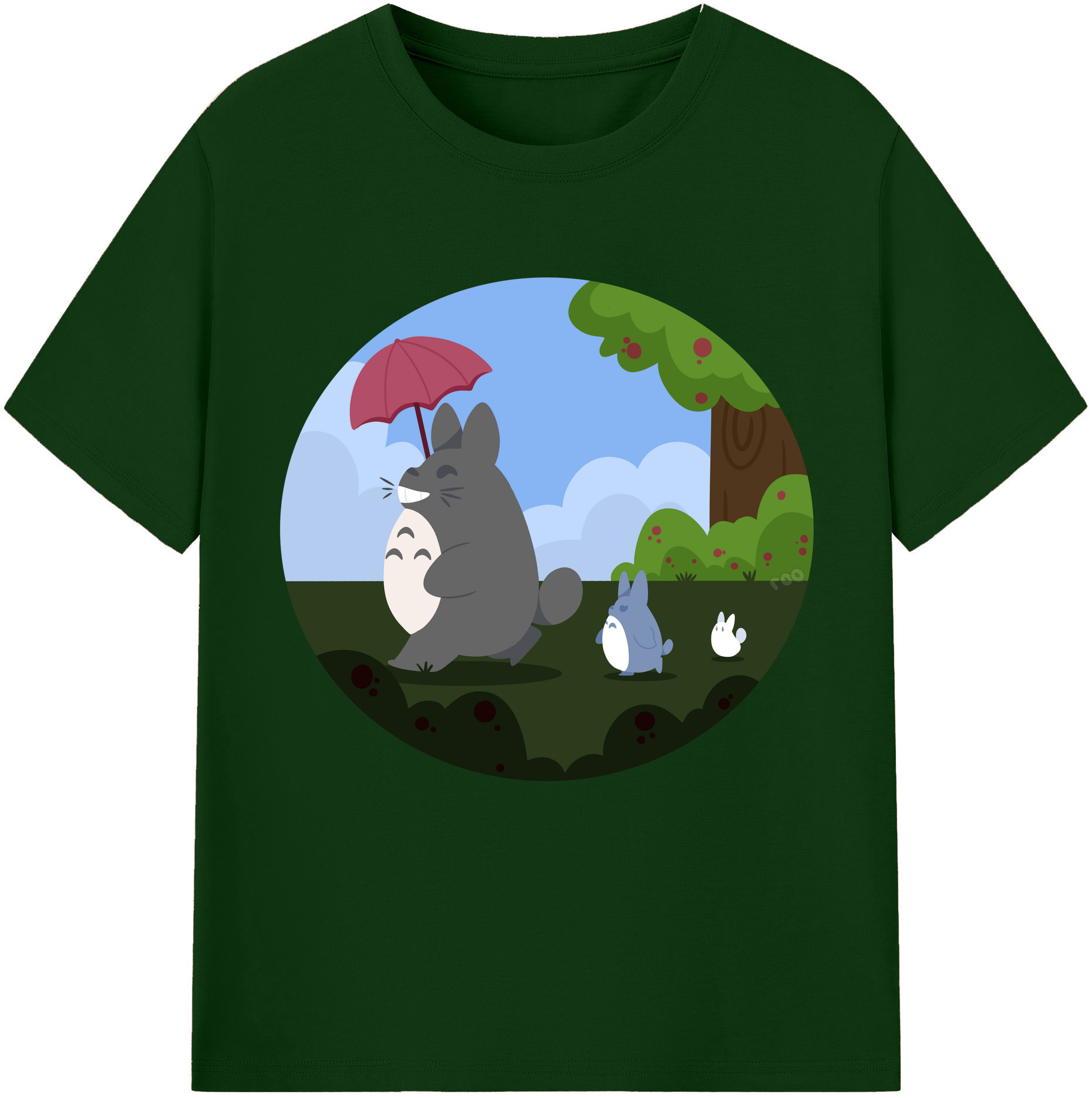 （画像用） となりのトトロ 草壁メイ 草壁サツキ My Neighbor Totoro Satsuki Kusakabe Mei Kusakabe 綿100％半袖Tシャツ（フロントプリント）